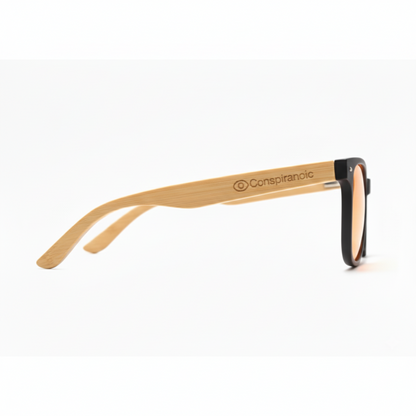 Terra SHIELD Bambú - Gafas bloqueo luz azul bambú natural - Conspiranoic