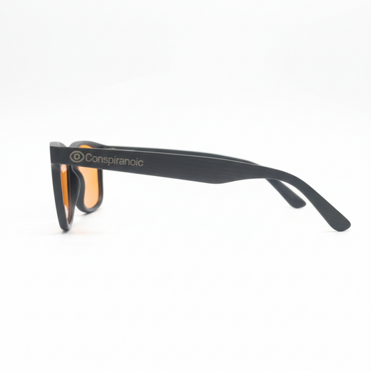 Terra SHIELD Ébano - Gafas bloqueo luz azul bambú negro ébano - Conspiranoic